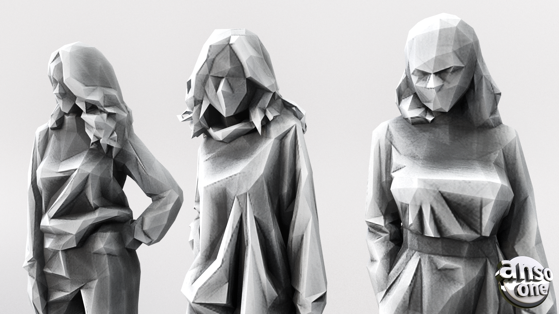 LowPolyFemaleBundle02